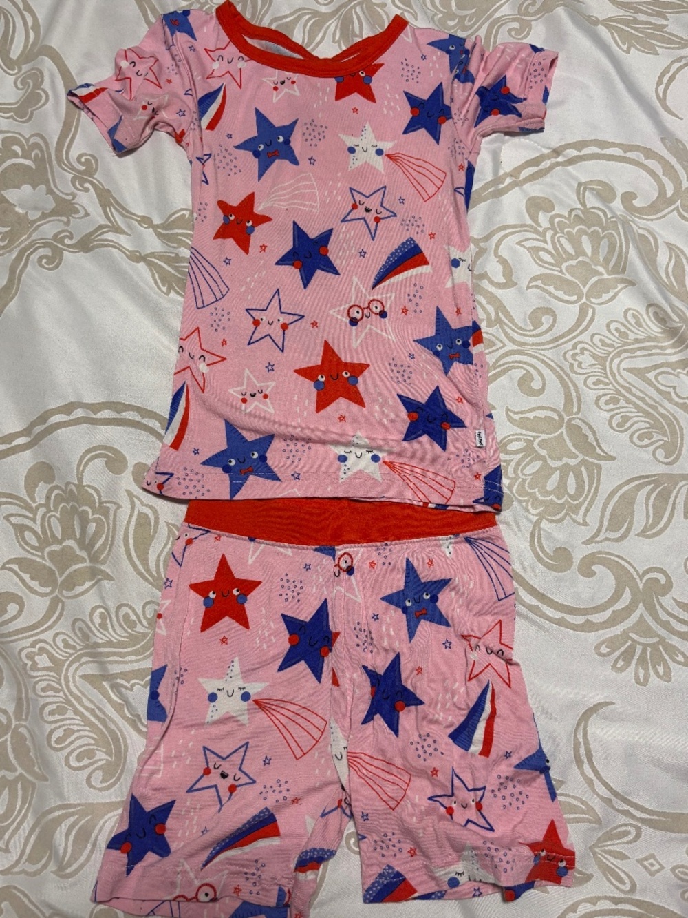 Short set little sleepies 4th of July pjs